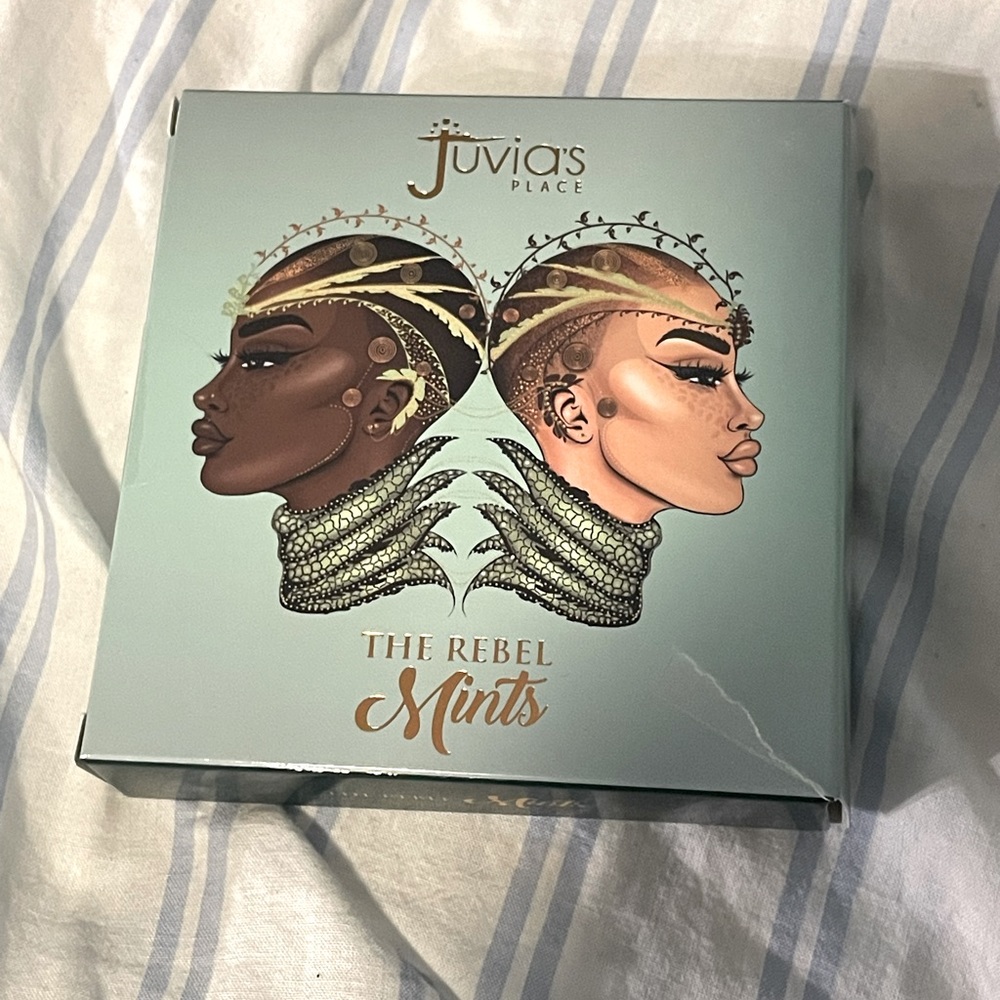 NWT JUVIAS PLACE the rebel mints quad palette